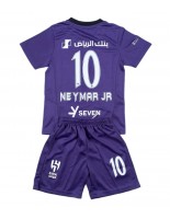 Al-Hilal Neymar Jr #10 Tredjedraktsett Barn 2024-25 Korte ermer (+ bukser)